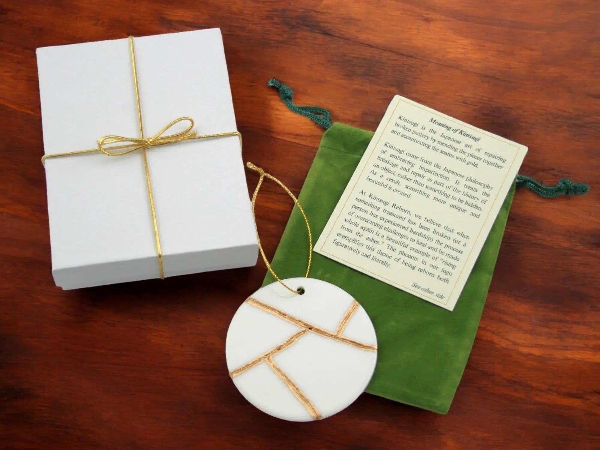 Circle Shaped Kintsugi Ornament