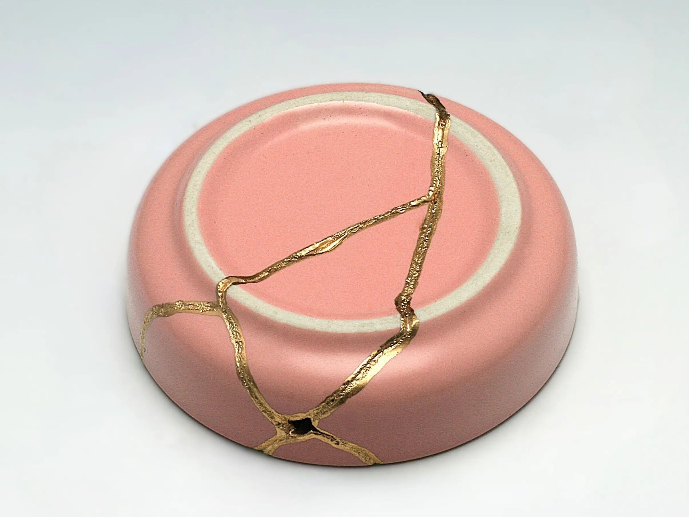 Small Pink Kintsugi Dish