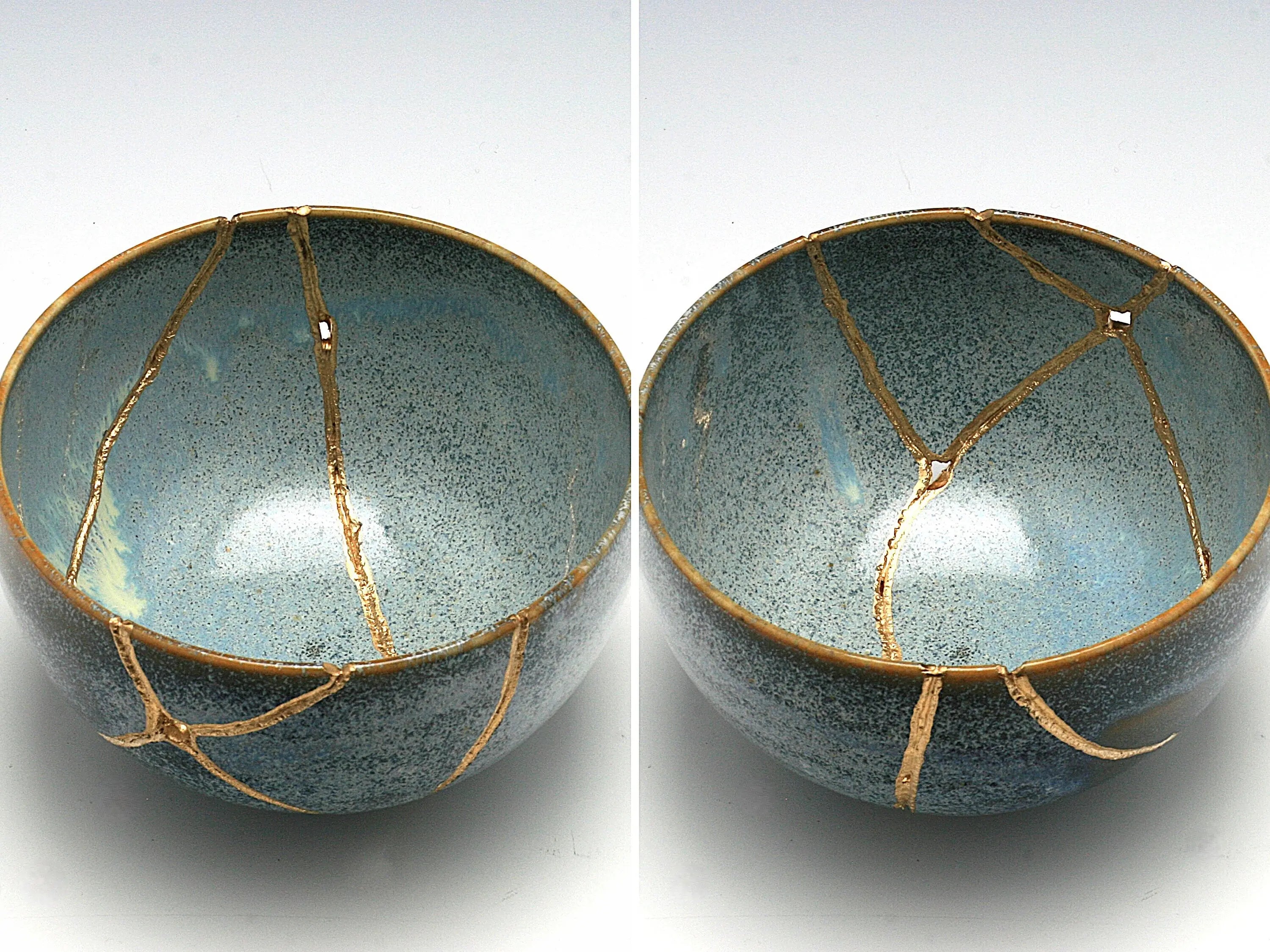 Medium Gray Kintsugi Bowl