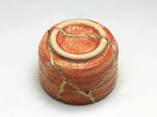 Small Orange Kintsugi Saki Cup