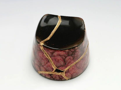 Small Pink Kintsugi Saki Cup