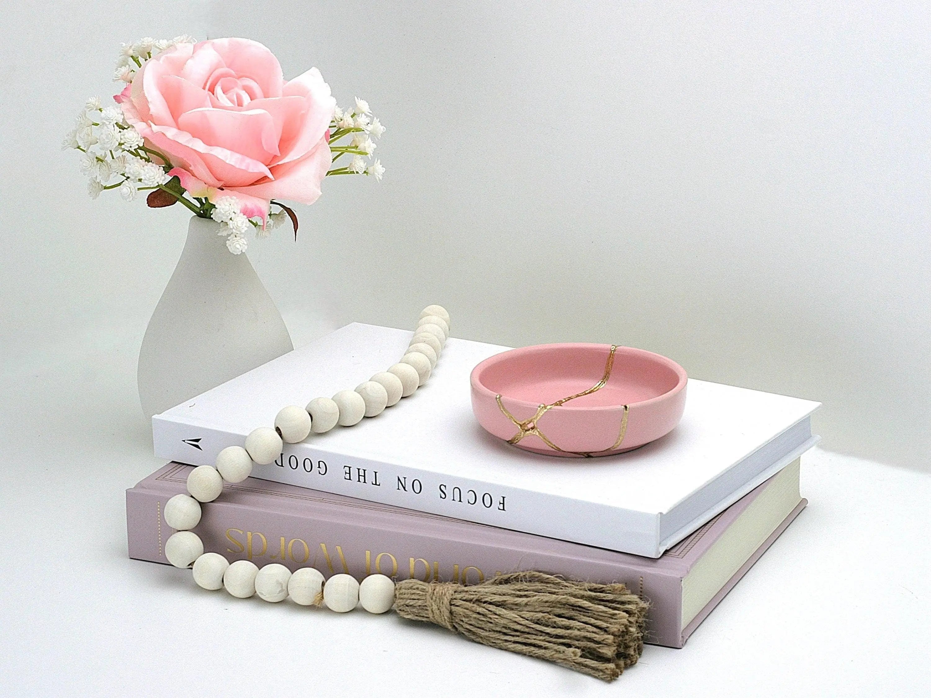 Small Pink Kintsugi Dish
