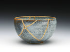 Medium Gray Kintsugi Bowl