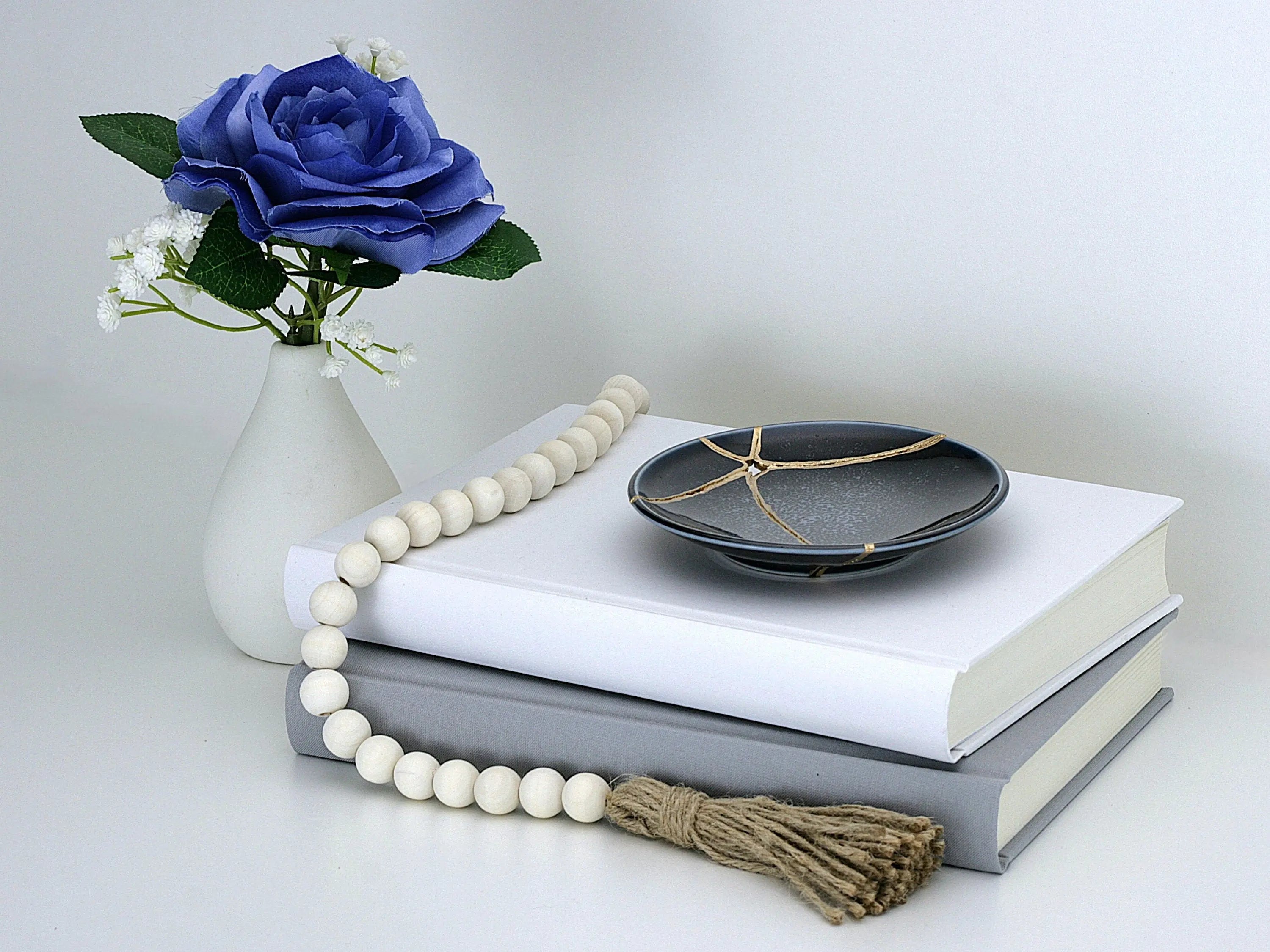 Medium Blue Kintsugi Plate
