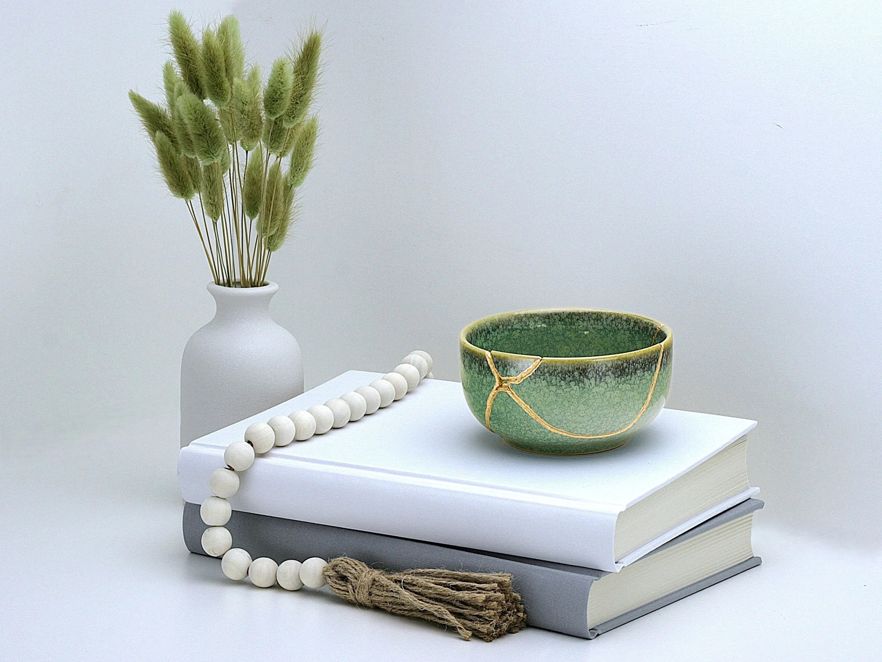 Medium Green Kintsugi Bowl
