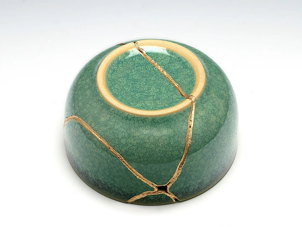 Medium Green Kintsugi Bowl