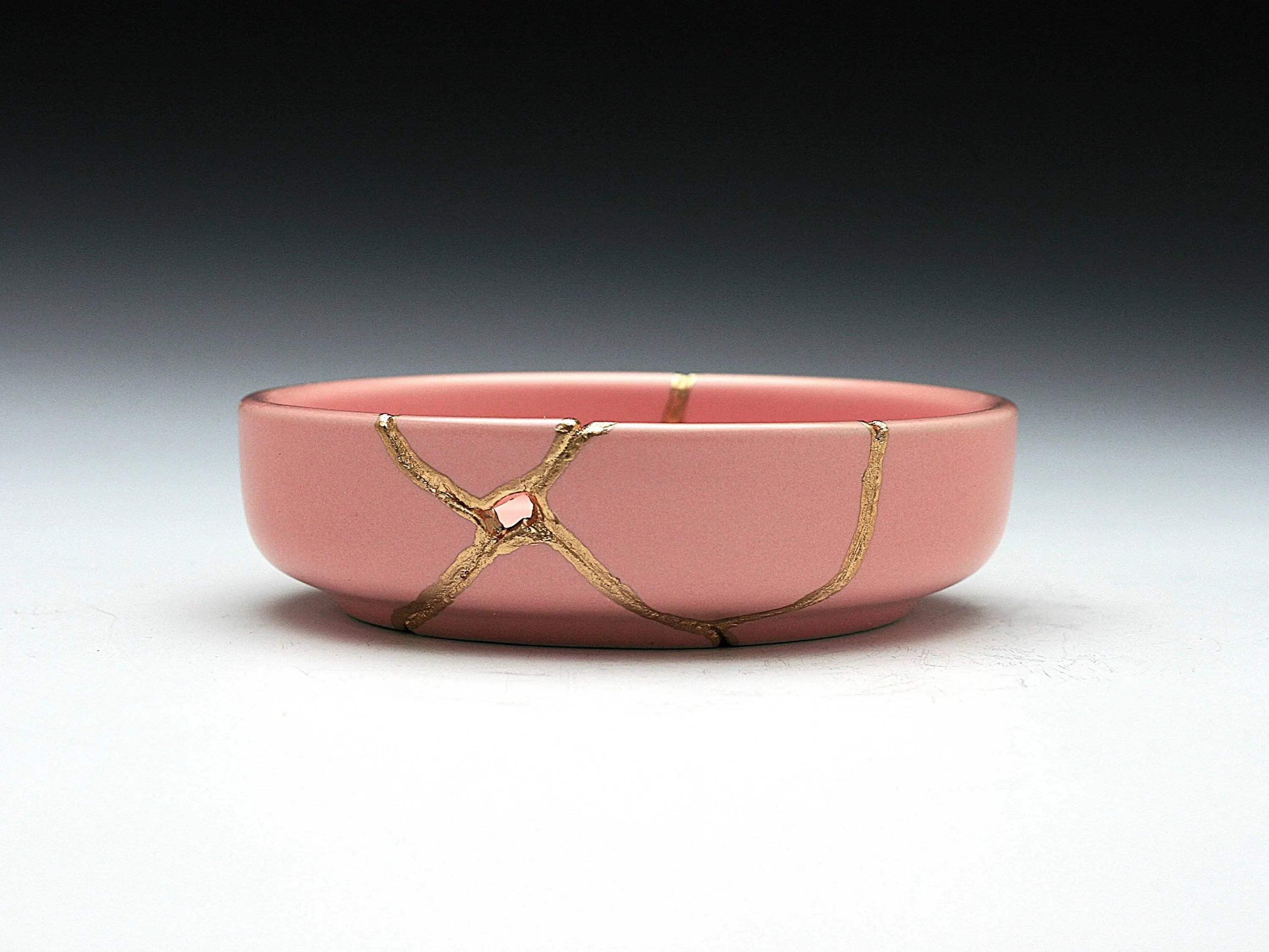 Small Pink Kintsugi Dish