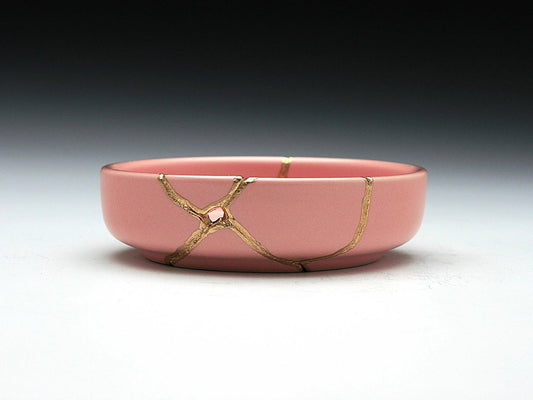 Small Pink Kintsugi Dish