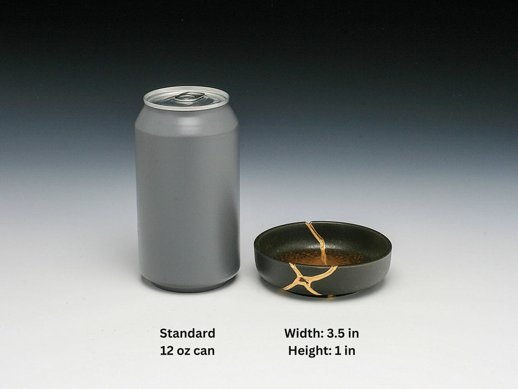 Small Brown Kintsugi Dish