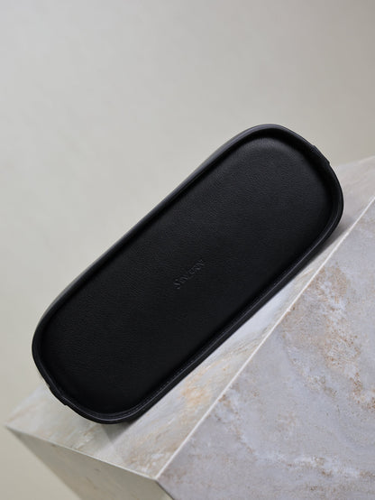 Y Small Bucket 23cm Black Leather
