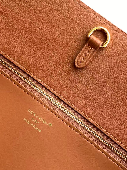 LV Vendome PM Brown Supple Calfskin