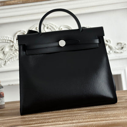 ZIP CABINE 31 BAG IN BLACK CALFSKIN
