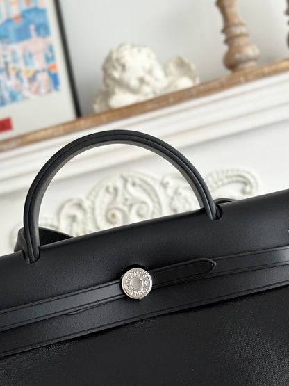 ZIP CABINE 31 BAG IN BLACK CALFSKIN