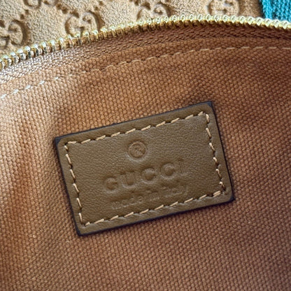 GG 2025 Giglio SmallTote Bag 25cm Brown Red Suede Canvas 273271