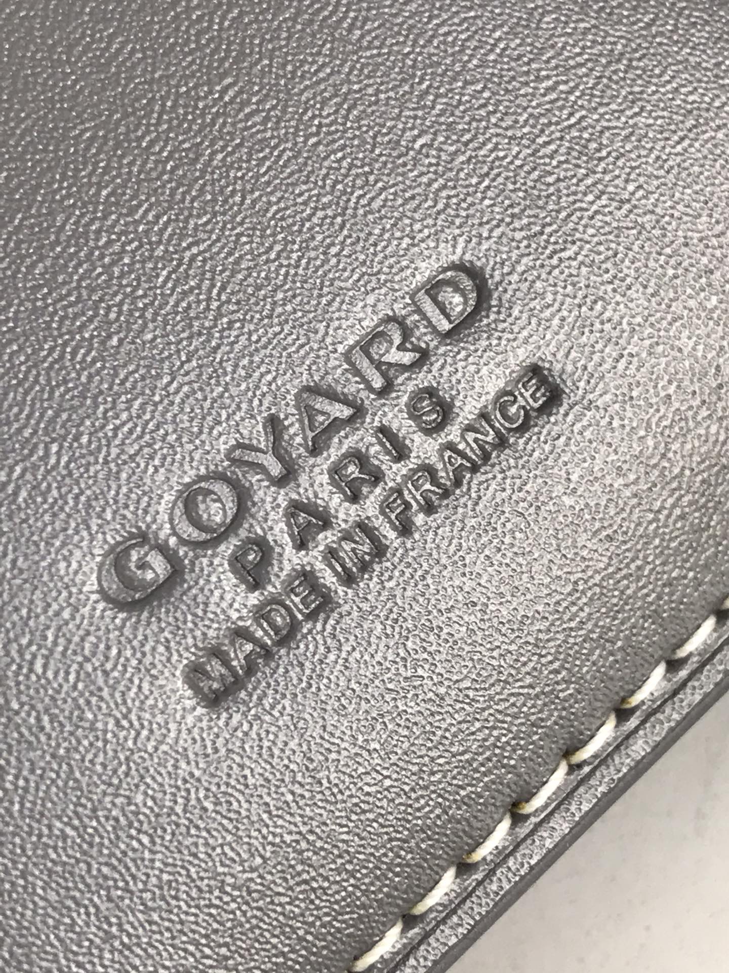Goyard Saint-Pierre Card Wallet 11cm Grey Canvas