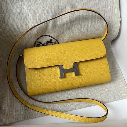 CONSTANCE TO GO 20.5 YELLOW EPSOM SILVER HARDWARE